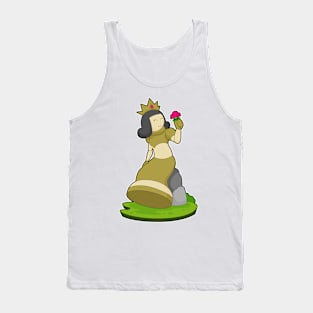 Chess piece Queen Flower Chess Tank Top